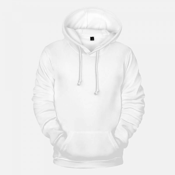 A white men's hoodie