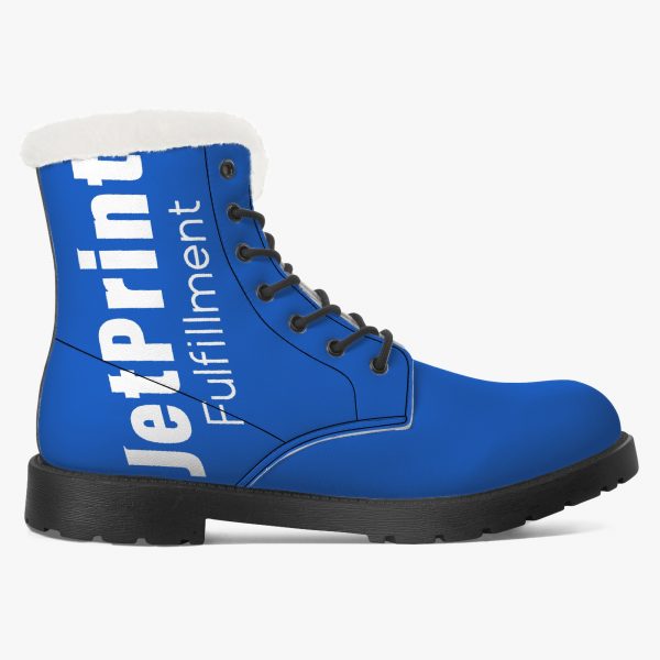 A blue women's mid-boot with the "JetPrnt" logo