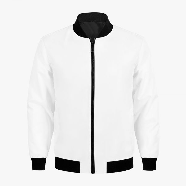 A white women's casual jacket