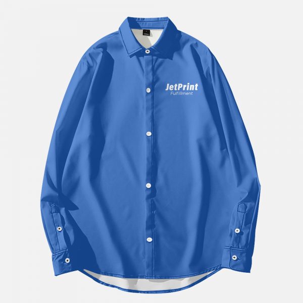 Blue JetPrint Logo Shirt