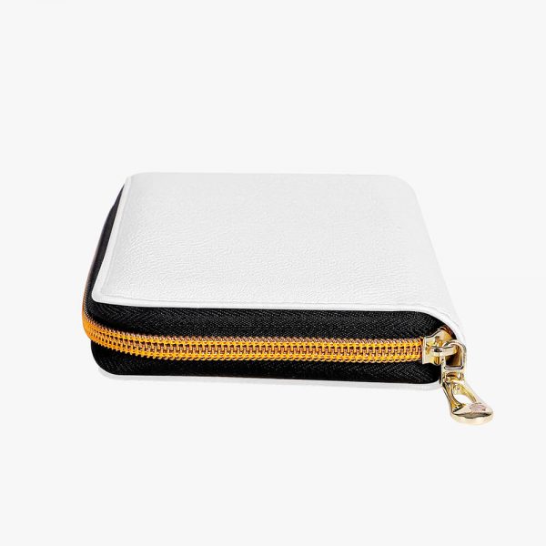 Plain White Women's Zip Wallet