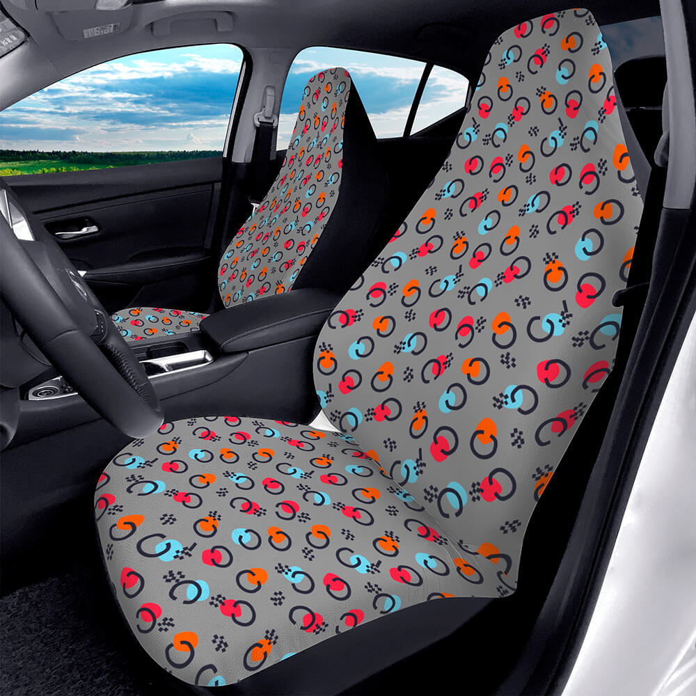 Custom Car Seat Covers 2Pcs JetPrint
