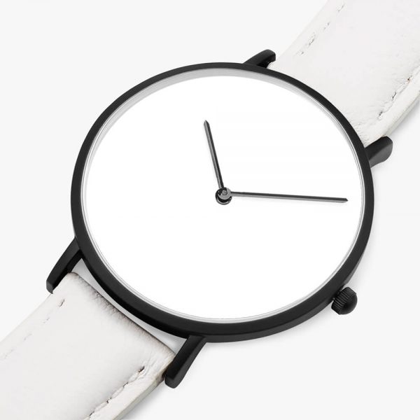 A white quartz watch