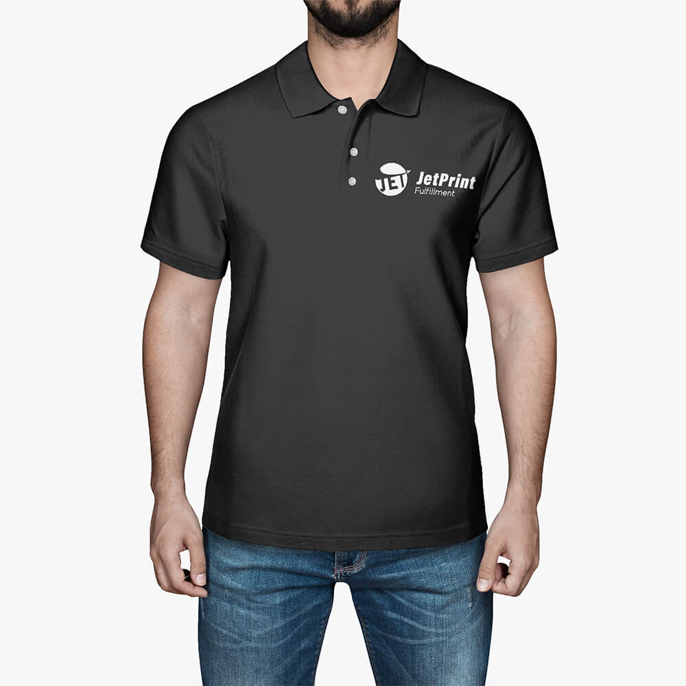 Brand Print Polo T-Shirt