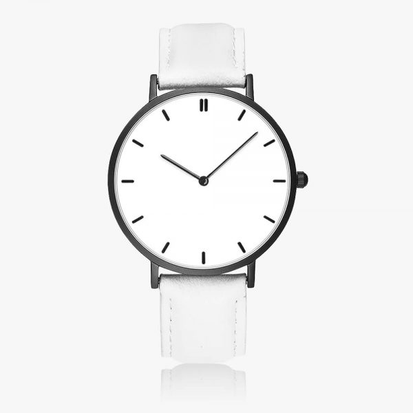 A white quartz watch