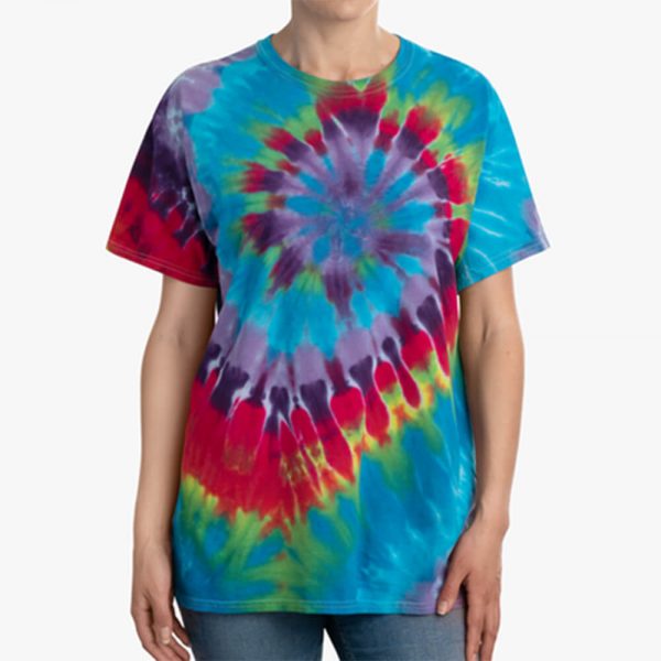 Tie-dye T-shirts are very popular among today's youth. The vibrant colors give them a youthful and vital appearance.