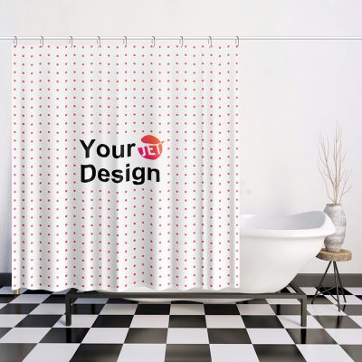 A Customizable Modern Shower Curtain