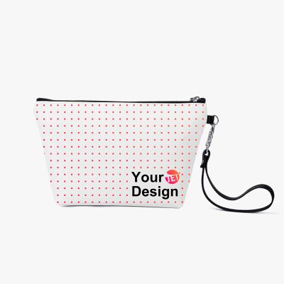 A customizable zipped clutch