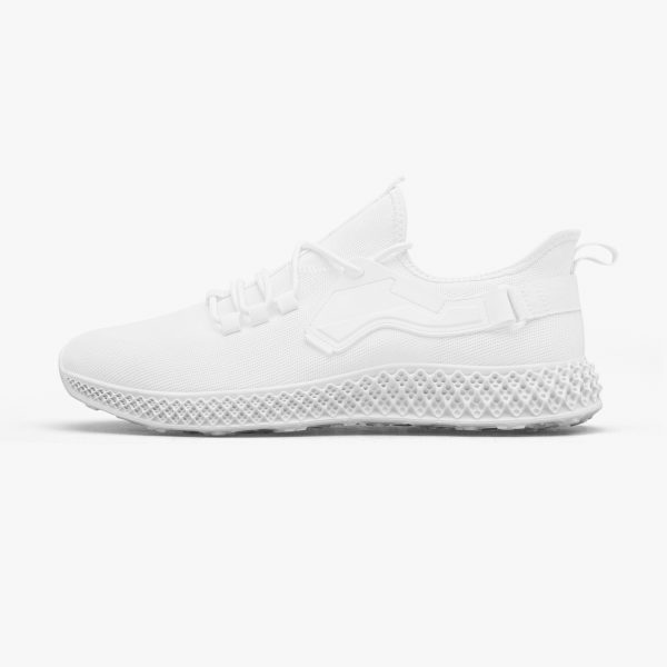 an white mesh sneaker