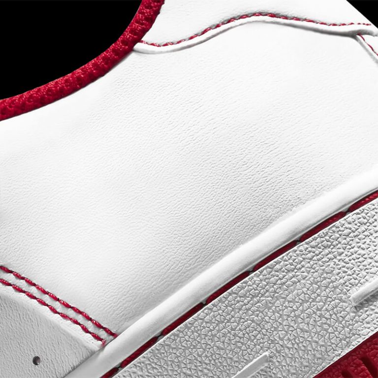 Close-up detail of a custom manufactured shoe