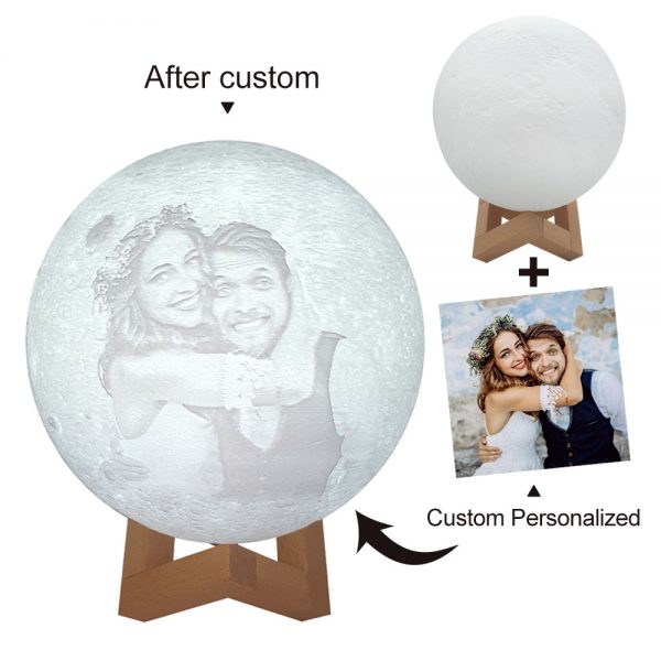 Photo display of custom moon lights