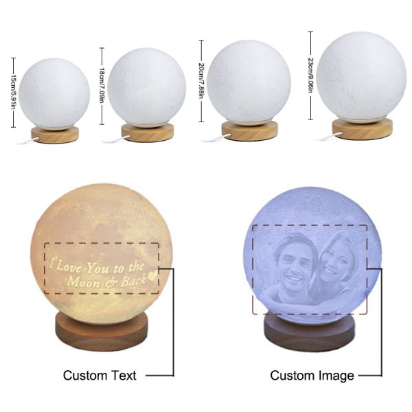 3D Printing Moon Light Size