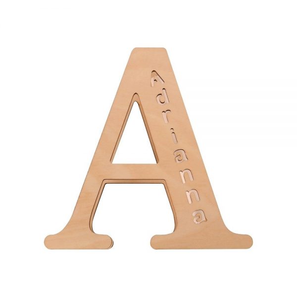 "A" shaped letter lamp