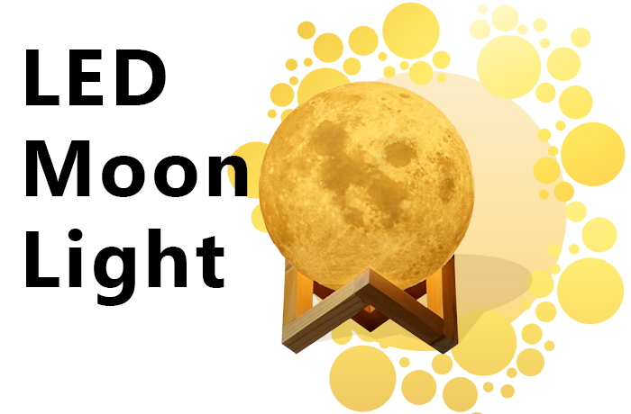 3D Led Moon Light