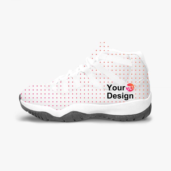 A pair of customizable youth sneakers