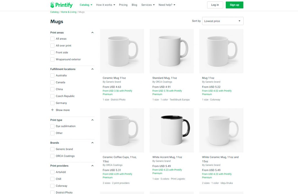 Printify Mugs