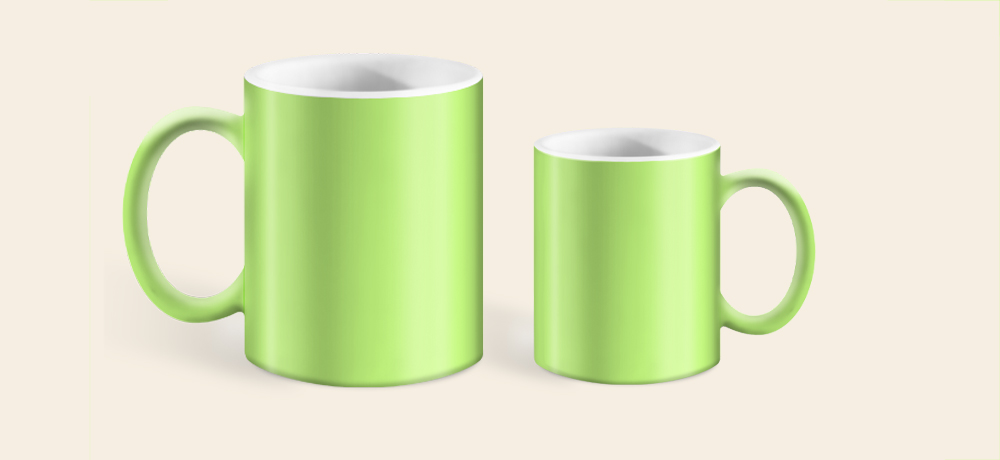 Comparison between mugs with different quantities