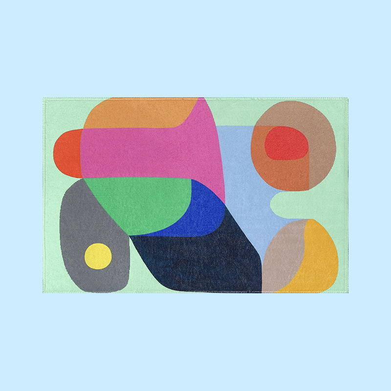 An abstract style rug