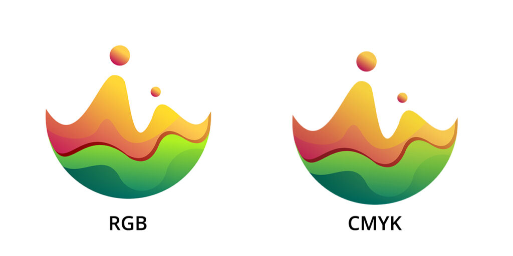 RGB mode and CMYK mode