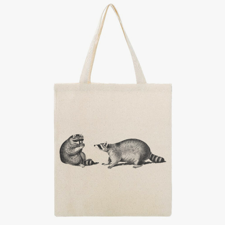 Embroidered canvas tote bag
