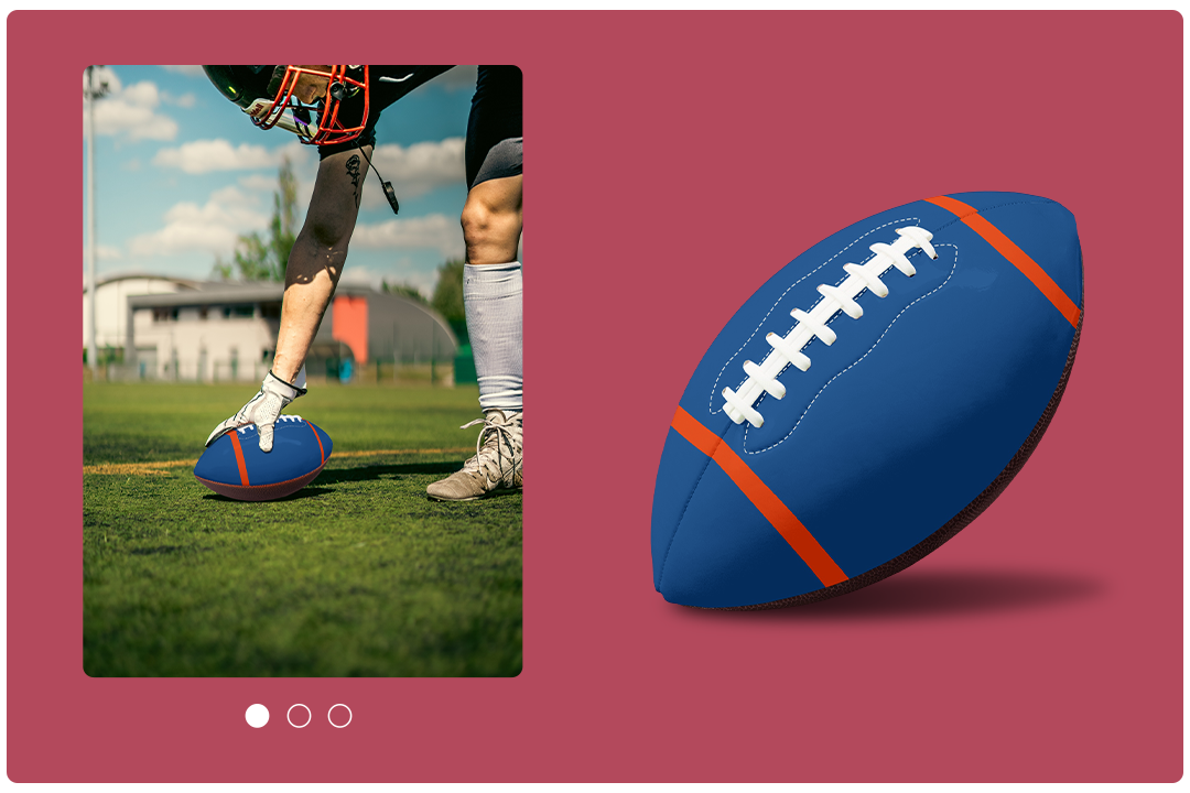 custom football