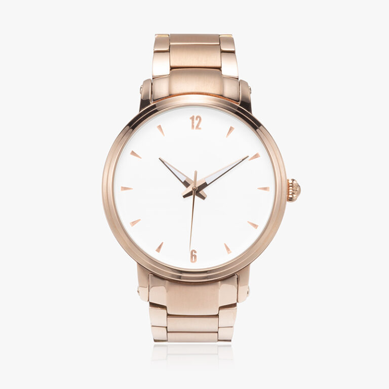 Steel strap automatic print on demand watch for influencer merch