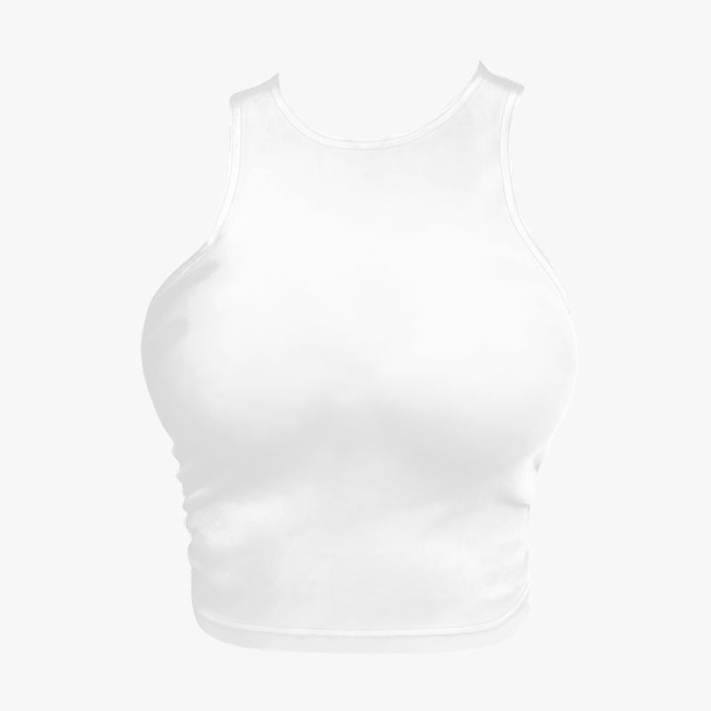 A customizable racer crop top