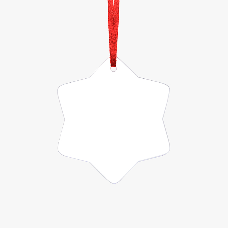 Pure white snowflake acrylic Ornament