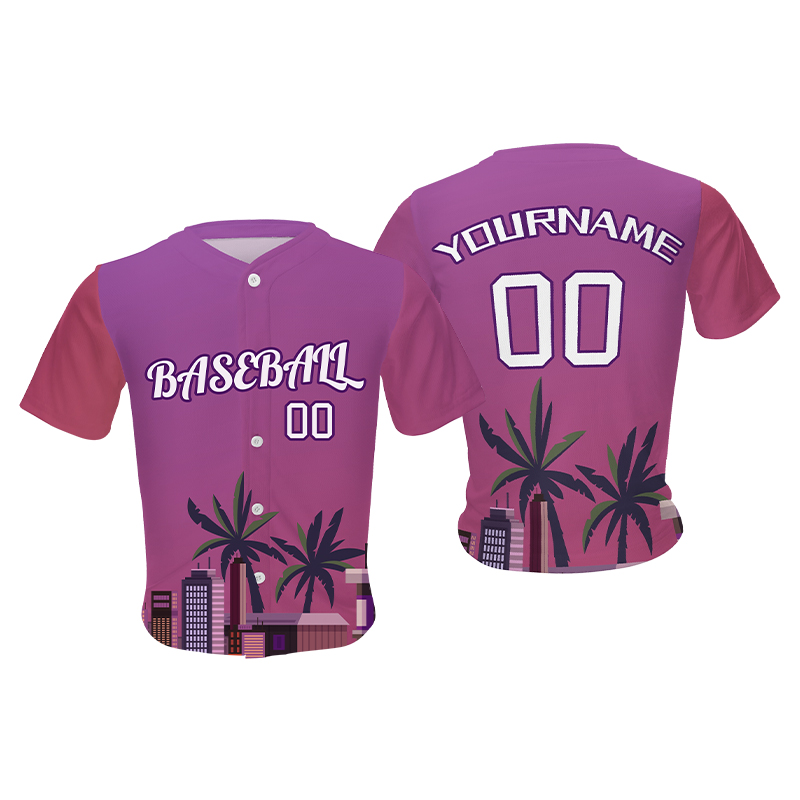 baseball jersey with coconut tree