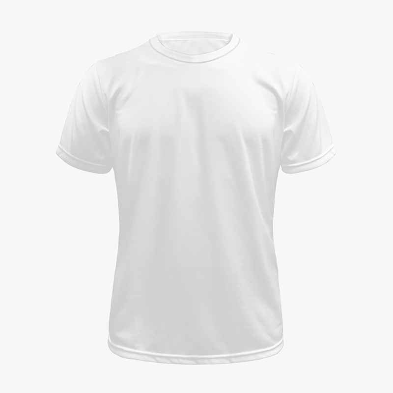 A white customizable AOP soccer jersey