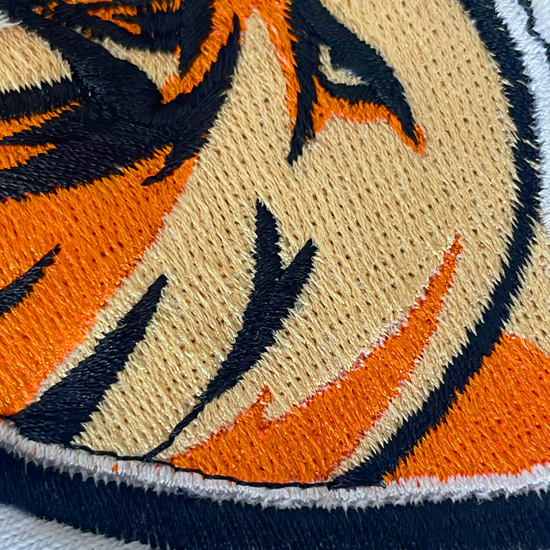 Embroidered animal logo