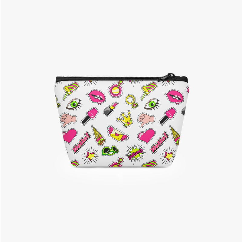 Cosmetic bag with cartoon pattern