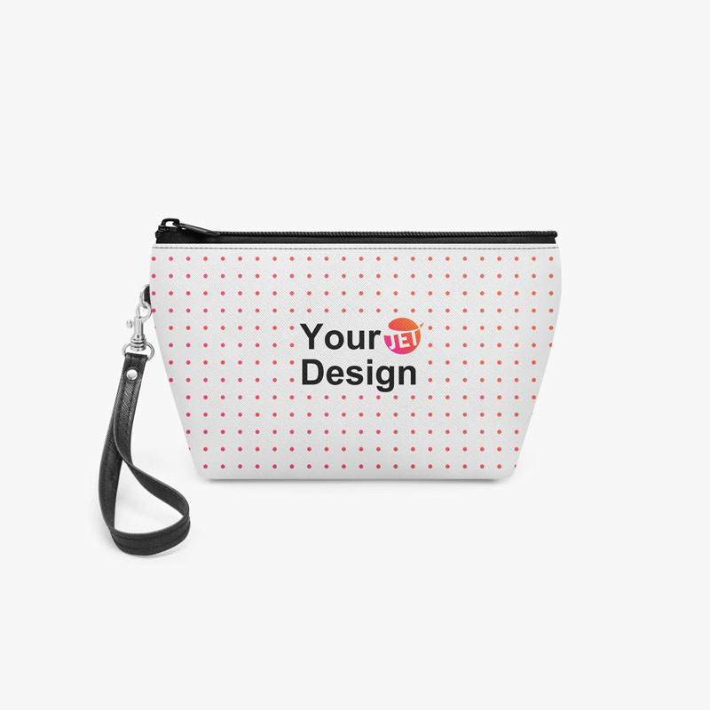 Zipper Makeup Bag with Wrist Strap