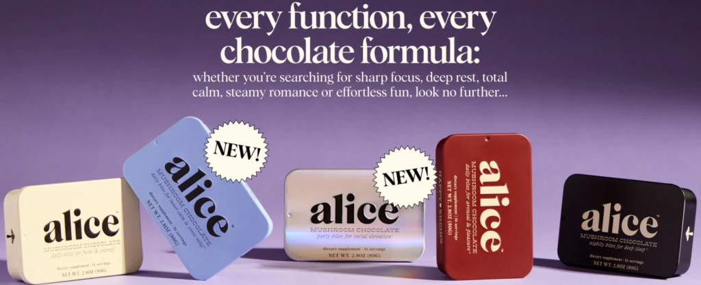 Alice Mushroom Chocolate Products