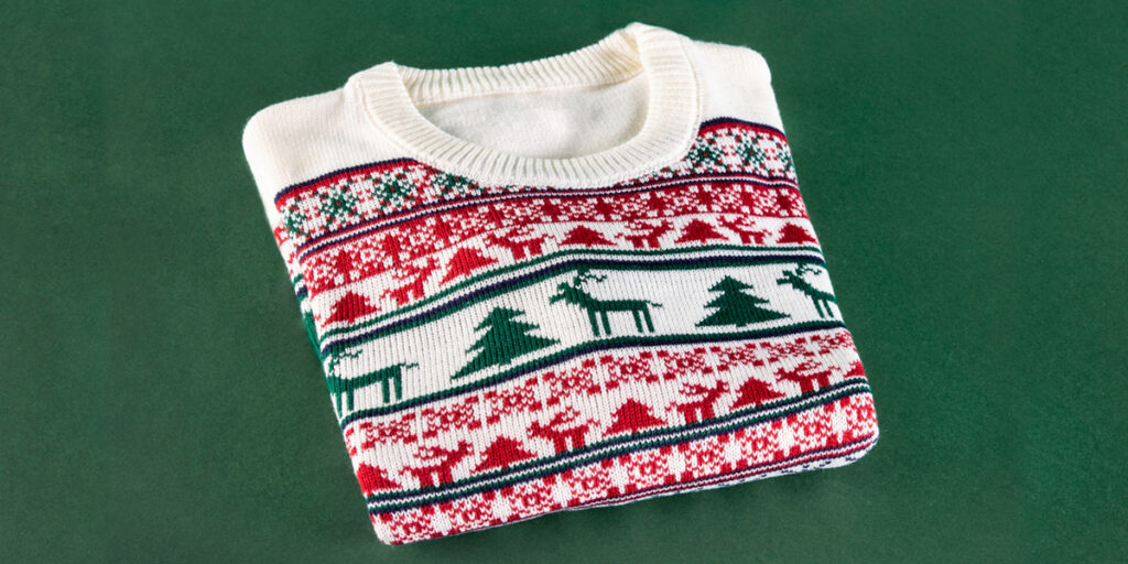 A Christmas sweater