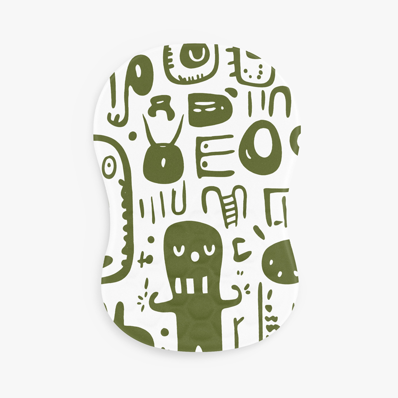 Mouse pad with creative illustrations