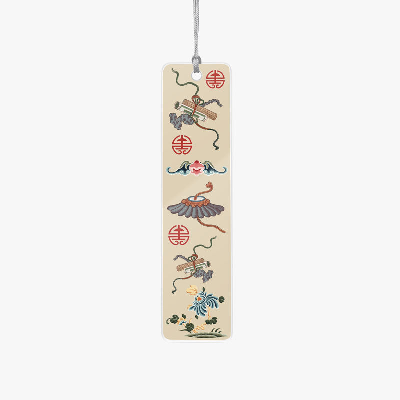 Acrylic bookmark with Chinese illustrations