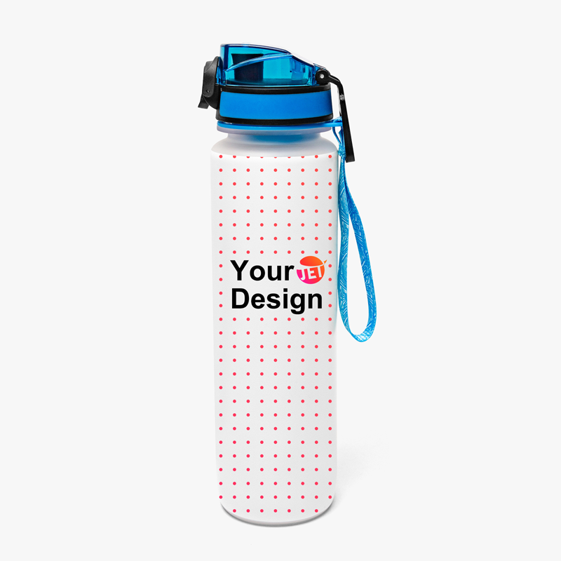 Custom Printed 28 Oz BPA Free Sports Water Bottle – Wide Mouth – Personalize With Logo/Text – 100 QTY