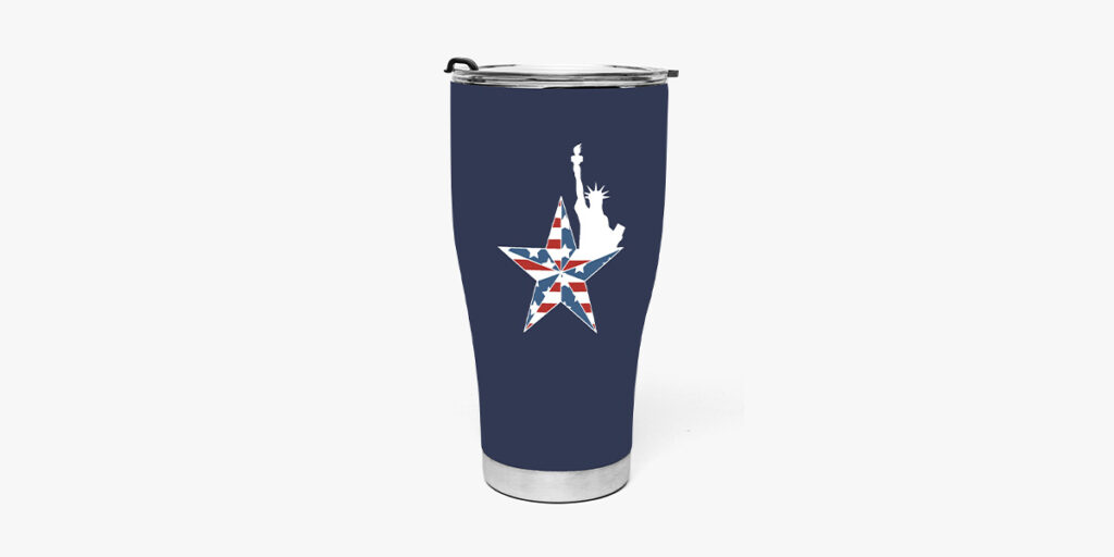 A tumbler with American design