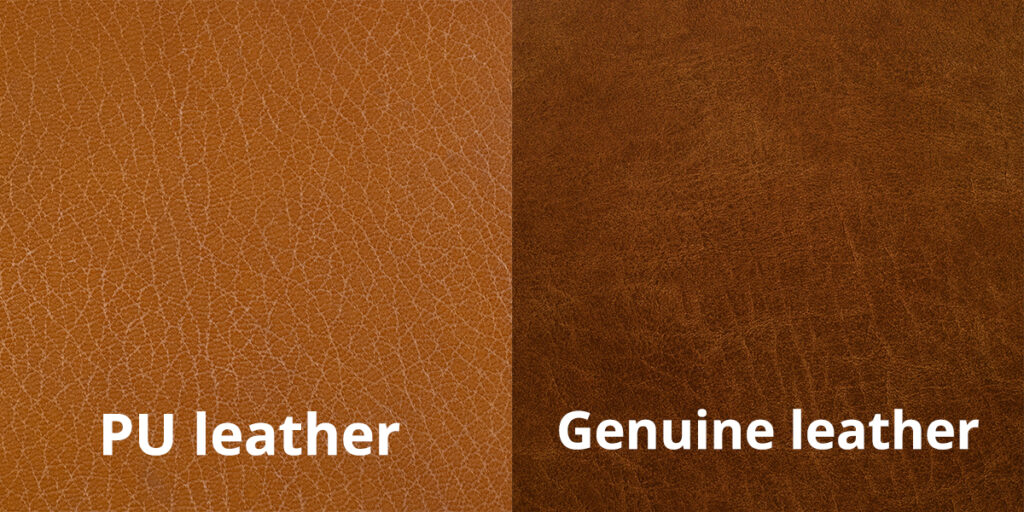 Comparison between PU leather and genuine leather