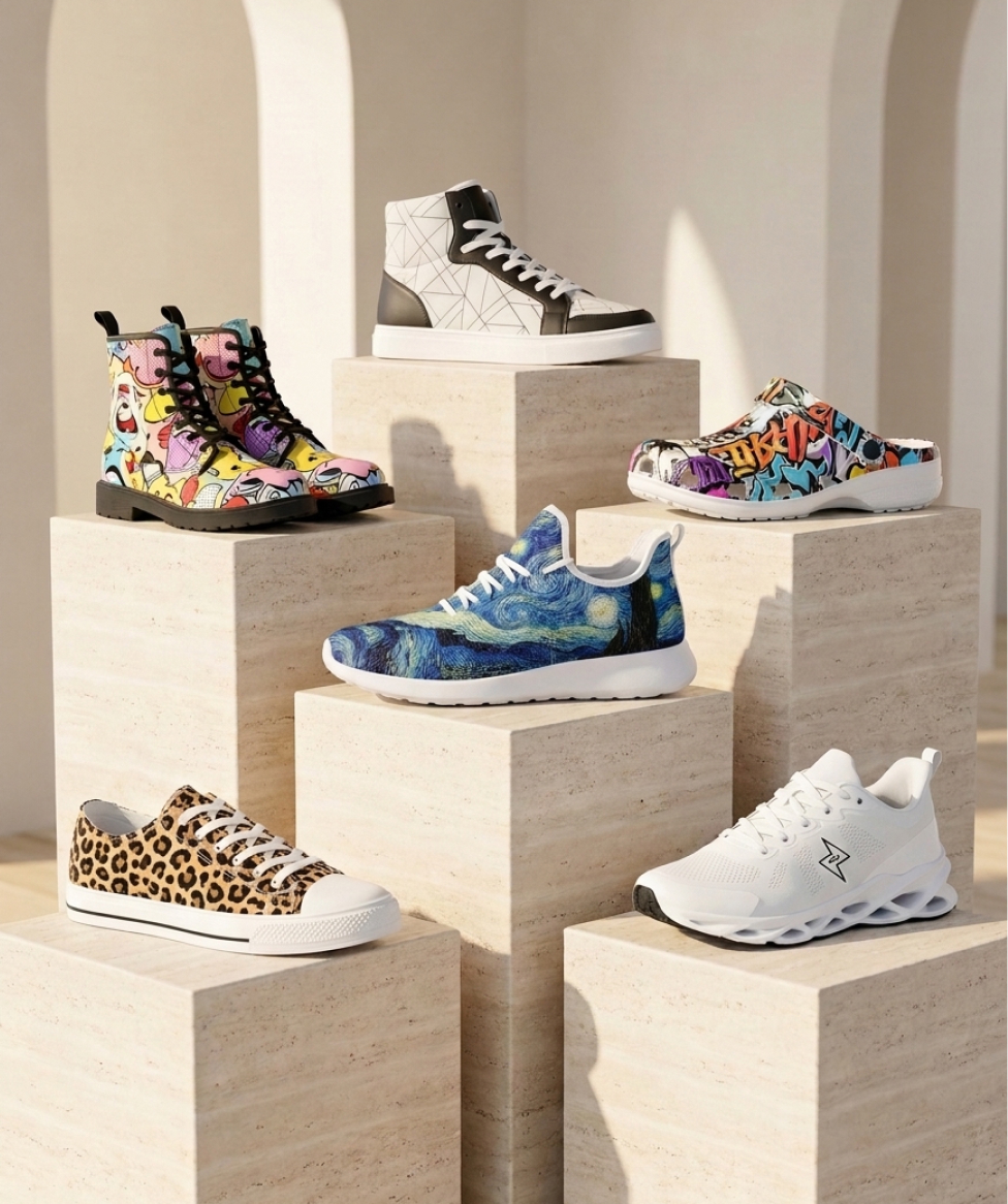Custom print on demand shoes from JetPrint