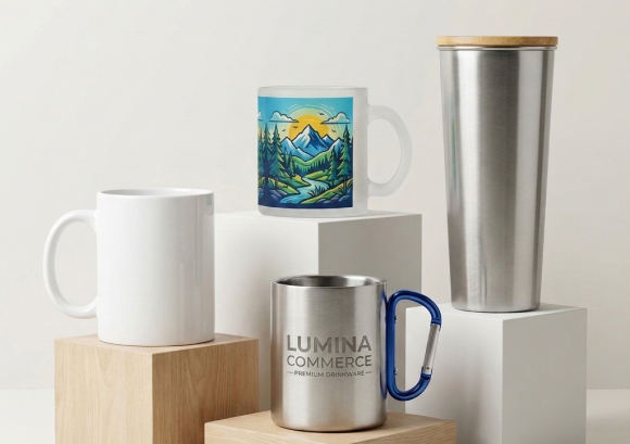 Drinkware category in the JetPrint print on demand catalog