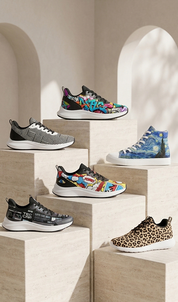 Shoes category in the JetPrint print on demand catalog