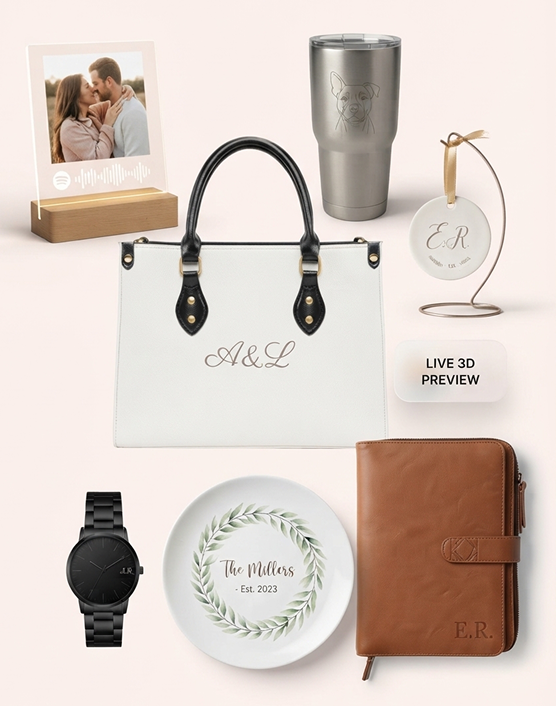 A wide range of JetPrint products available for personalization